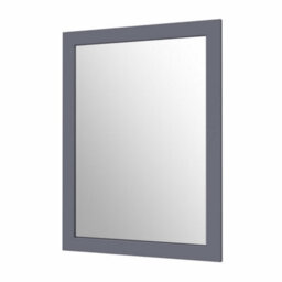 Affine Framed Wooden Bathroom Mirror Wood Frame Wall Mounted Mirrors Grey 800 X 600mm - thumbnail 3