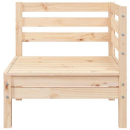 Berkfield Garden Sofa 2-Seater With Footstool Solid Wood Pine - thumbnail 6