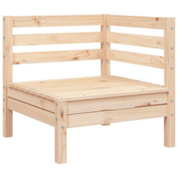 Berkfield Garden Sofa 2-Seater With Footstool Solid Wood Pine - thumbnail 5