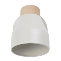 Happy Homewares Contemporary Scandinavian Designed Wall Light Fitting In Pastel Muted Dove Grey - thumbnail 2