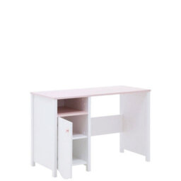 Arte Stylish Mia Computer Desk In White Matt & Pink - Ideal Study Space (H)760mm X (W)1100mm X (D)510mm, Versatile Design - thumbnail 2