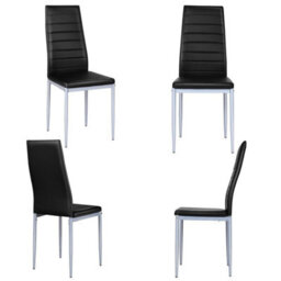 Dining Chairs Padded Seat High Back Armless Accent Dining Side Chairs Set Of 4 - thumbnail 1