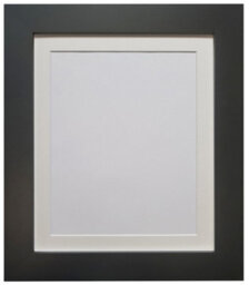 Frames By Post Metro Black Frame With Ivory Mount For Image Size 16 X 12 Inch - thumbnail 1