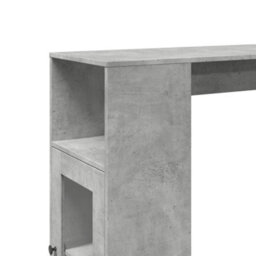 Berkfield Bar Table With Racks Concrete Grey 101X40X103.5 Cm Engineered Wood - thumbnail 9