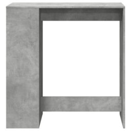Berkfield Bar Table With Racks Concrete Grey 101X40X103.5 Cm Engineered Wood - thumbnail 4