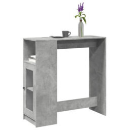 Berkfield Bar Table With Racks Concrete Grey 101X40X103.5 Cm Engineered Wood - thumbnail 1