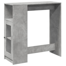 Berkfield Bar Table With Racks Concrete Grey 101X40X103.5 Cm Engineered Wood - thumbnail 2
