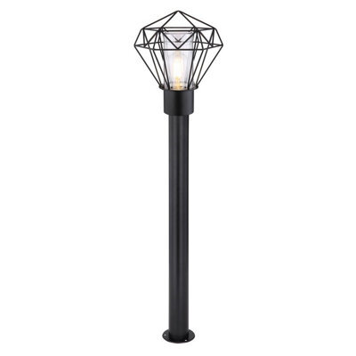 Luminosa Lighting Luminosa Horace Outdoor Bollard Black Ip44 1X E27 - image 1
