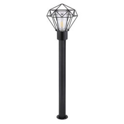 Luminosa Lighting Luminosa Horace Outdoor Bollard Black Ip44 1X E27 - thumbnail 2