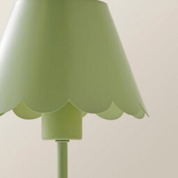 Valuelights Hattie Green Scallop Rechargeable Table Lamp - thumbnail 4