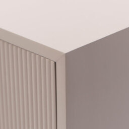 Ohs Ribbed 3 Draw Nightstand Modern Bedside Table - Natural - thumbnail 7