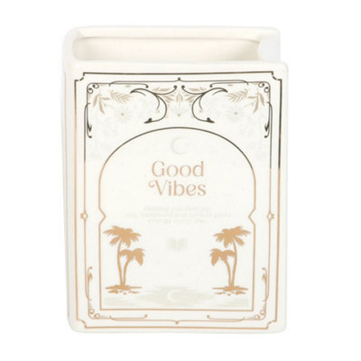 Something Different Good Vibes Book Vase White (One Size) - image 1