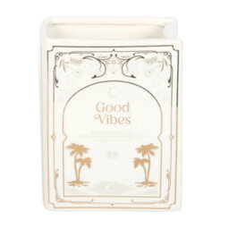 Something Different Good Vibes Book Vase White (One Size) - thumbnail 1