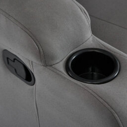 More4Homes Caesar 3 Seater Grey Technology Fabric Modern Manual Recliner Sofa - thumbnail 7