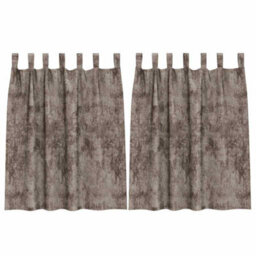 Berkfield Curtain With Curtains 2 Pcs Cappuccino 140 X 140 Cm Velvet - thumbnail 2
