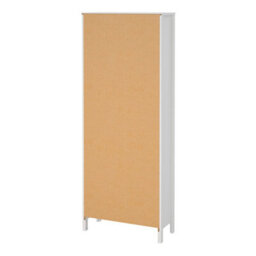 Wyld Haus Gossmere White Display Cabinet 2 Glass Doors 3 Drawers Matt Finish - thumbnail 5