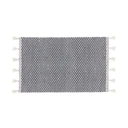 GoodHome Nammu White & Anthracite Rectangular Bath Mat (L)80Cm (W)50Cm - thumbnail 2