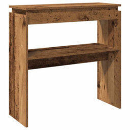 Berkfield Console Table Old Wood 80X30X80 Cm Engineered Wood - thumbnail 2
