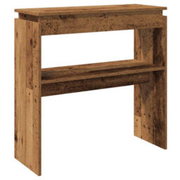 Berkfield Console Table Old Wood 80X30X80 Cm Engineered Wood - thumbnail 6