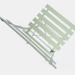 OHS Outdoor Garden Furniture Patio Bistro Set Metal Table Chair, 3 Pc - Sage - thumbnail 8