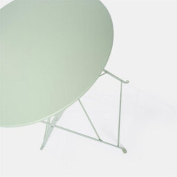 OHS Outdoor Garden Furniture Patio Bistro Set Metal Table Chair, 3 Pc - Sage - thumbnail 9