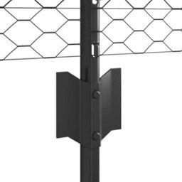 Berkfield Fence Posts 5 Pcs U-Channel Grey 60 Cm Steel - thumbnail 6