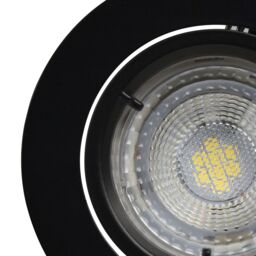 GoodHome Salk Black Adjustable Led Neutral White Downlight 4.8W Ip20, Pack Of 3 - thumbnail 5