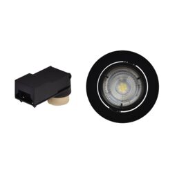 GoodHome Salk Black Adjustable Led Neutral White Downlight 4.8W Ip20, Pack Of 3 - thumbnail 4