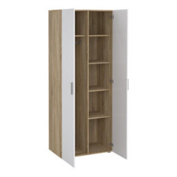 Furniture To Go Pepe Wardrobe With 2 Doors In Oak With White High Gloss - thumbnail 4