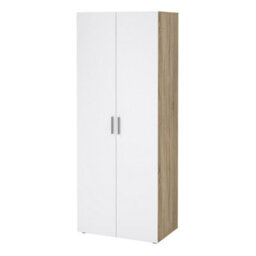 Furniture To Go Pepe Wardrobe With 2 Doors In Oak With White High Gloss - thumbnail 3