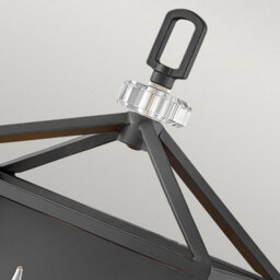 Luminosa Lighting Luminosa Hinkley Stinson Lanterns Pendant Ceiling Light Black With Polished Nickel - thumbnail 2