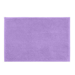 Aspire Homeware Quick Dry Chenille Bathmat Soft Water Absorbent Shower Mat Non-Slip Floor Mat, Purple (L)90Cm X (W)60Cm - thumbnail 1