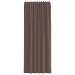 Berkfield Voile Curtains With Tab Top 2 Pcs Brown - thumbnail 4
