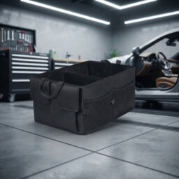 Heavy Duty Foldable Car Boot Organiser, Collapsible 2 In 1 Storage Box For Vehicle, Luggage & Shopping - thumbnail 2