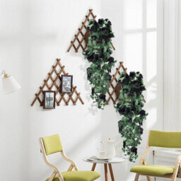 Flowers Artificial Hanging Plants 2Pcs 3.3Ft Rose Vine For Home Room Garden Wedding Indoor Outdoor Decoration (Black) - thumbnail 6