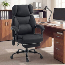 Massage Office Chair Heated Reclining Computer Chair With Wheels - thumbnail 6