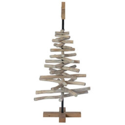 Vidaxl Christmas Tree With Stand Brown 90 Cm Solid Teak Wood - thumbnail 6