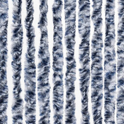 Vidaxl Insect Curtain Blue, White And Silver 90X220 Cm Chenille - thumbnail 6
