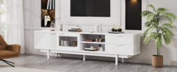Matteo Modern Minimalist White Tv Unit Stand For Tvs Up To 80 Inches - thumbnail 6