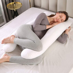 Homes & Linen Comfort Microfibre U Shaped Pregnancy Pillow For Maternity, Breastfeeding 9 Ft - thumbnail 2