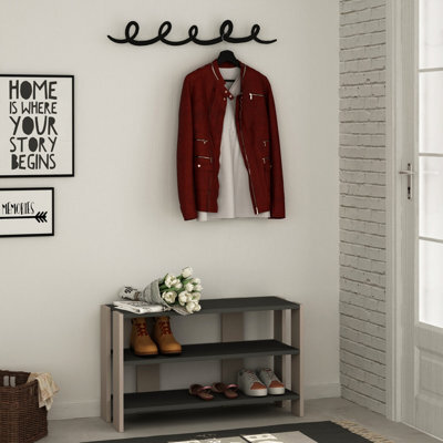 Decortie Tono Shoe Rack Hanger Anthracite Grey Mocha Grey - image 1