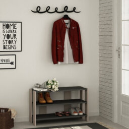 Decortie Tono Shoe Rack Hanger Anthracite Grey Mocha Grey - thumbnail 1