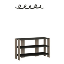 Decortie Tono Shoe Rack Hanger Anthracite Grey Mocha Grey - thumbnail 2