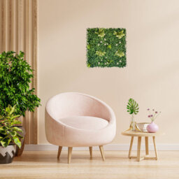 Artificial Plant Flower Living Wall Panels Realistic - Cliff Side - Indoor / Outdoor - 1M X 1M - Home, Garden, Office - thumbnail 9