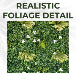 Artificial Plant Flower Living Wall Panels Realistic - Cliff Side - Indoor / Outdoor - 1M X 1M - Home, Garden, Office - thumbnail 5