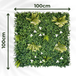 Artificial Plant Flower Living Wall Panels Realistic - Cliff Side - Indoor / Outdoor - 1M X 1M - Home, Garden, Office - thumbnail 2