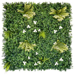 Artificial Plant Flower Living Wall Panels Realistic - Cliff Side - Indoor / Outdoor - 1M X 1M - Home, Garden, Office - thumbnail 1