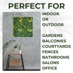 Artificial Plant Flower Living Wall Panels Realistic - Cliff Side - Indoor / Outdoor - 1M X 1M - Home, Garden, Office - thumbnail 4