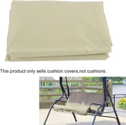 Swing Cushion Cover (Beige) For 3-Seater, Waterproof, Polyester, Garden, Outdoor Use, 150 X 50 10 Cm - thumbnail 3