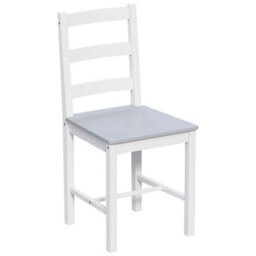 Lassic Vida Designs Yorkshire 4 Seater Dining Set, White & Grey - thumbnail 9